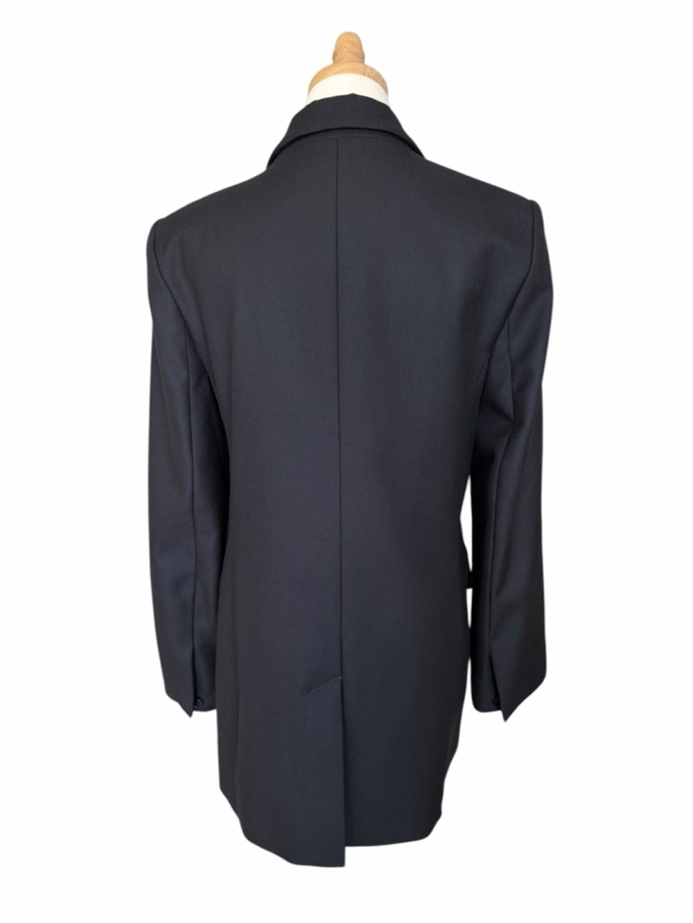 Banana Republic Lido Sculpted Wool Blazer Black Sz 12 - Picture 7 of 11